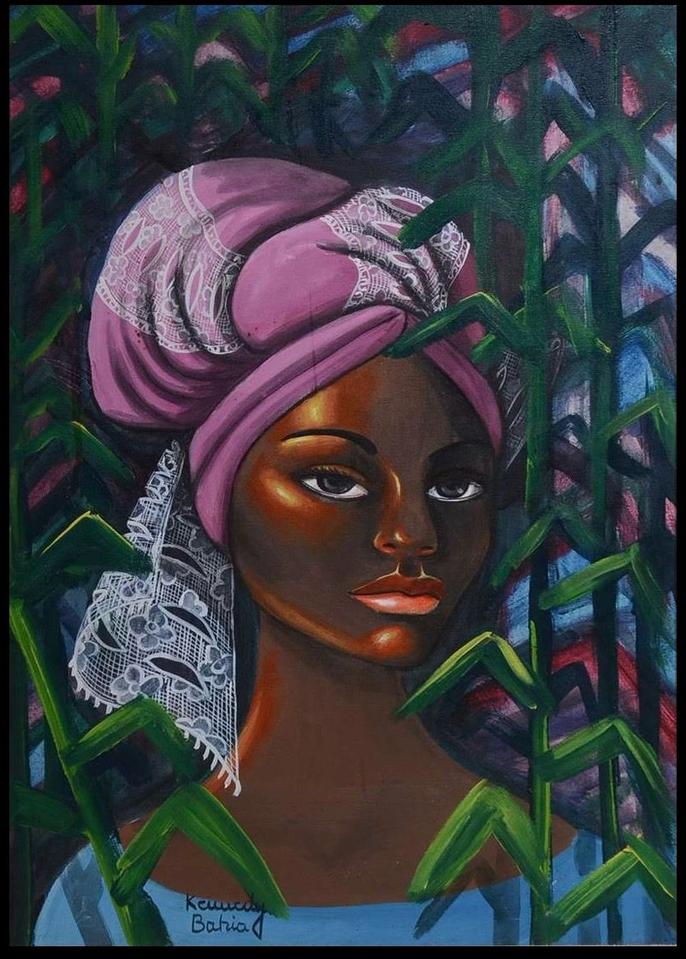 Portrait painting by Kennedy Bahia